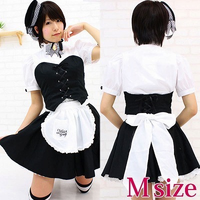 Ｎｅｗミアカフェ・ミアリラミニ制服（立て襟）　Ｍ（コスプレ衣装）