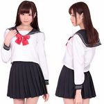 ＡＫＩＢＡ清純セーラー　長袖(コスプレ衣装)